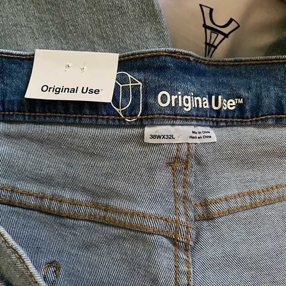 NWT Original Use Slim Taper stretch jeans, 38x32 - Picture 3 of 4